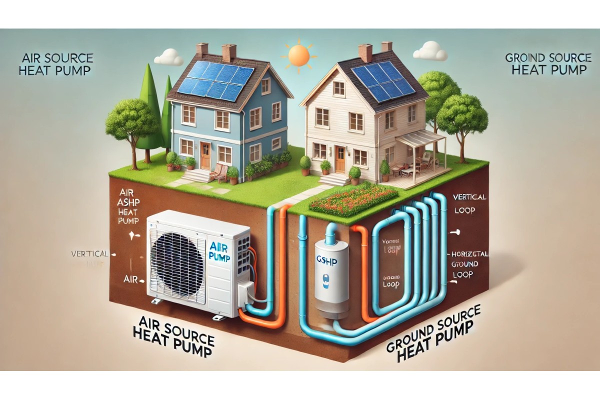 ASHP vs Ground Source Heat Pump