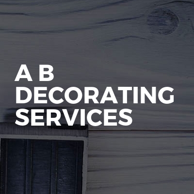 A B Decorating Services Bookabuilderuk Member Profile