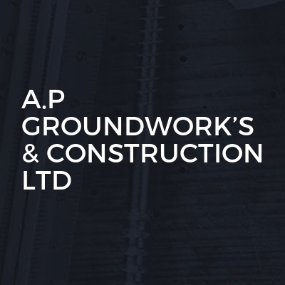 A.p Groundwork’s & Construction Ltd logo